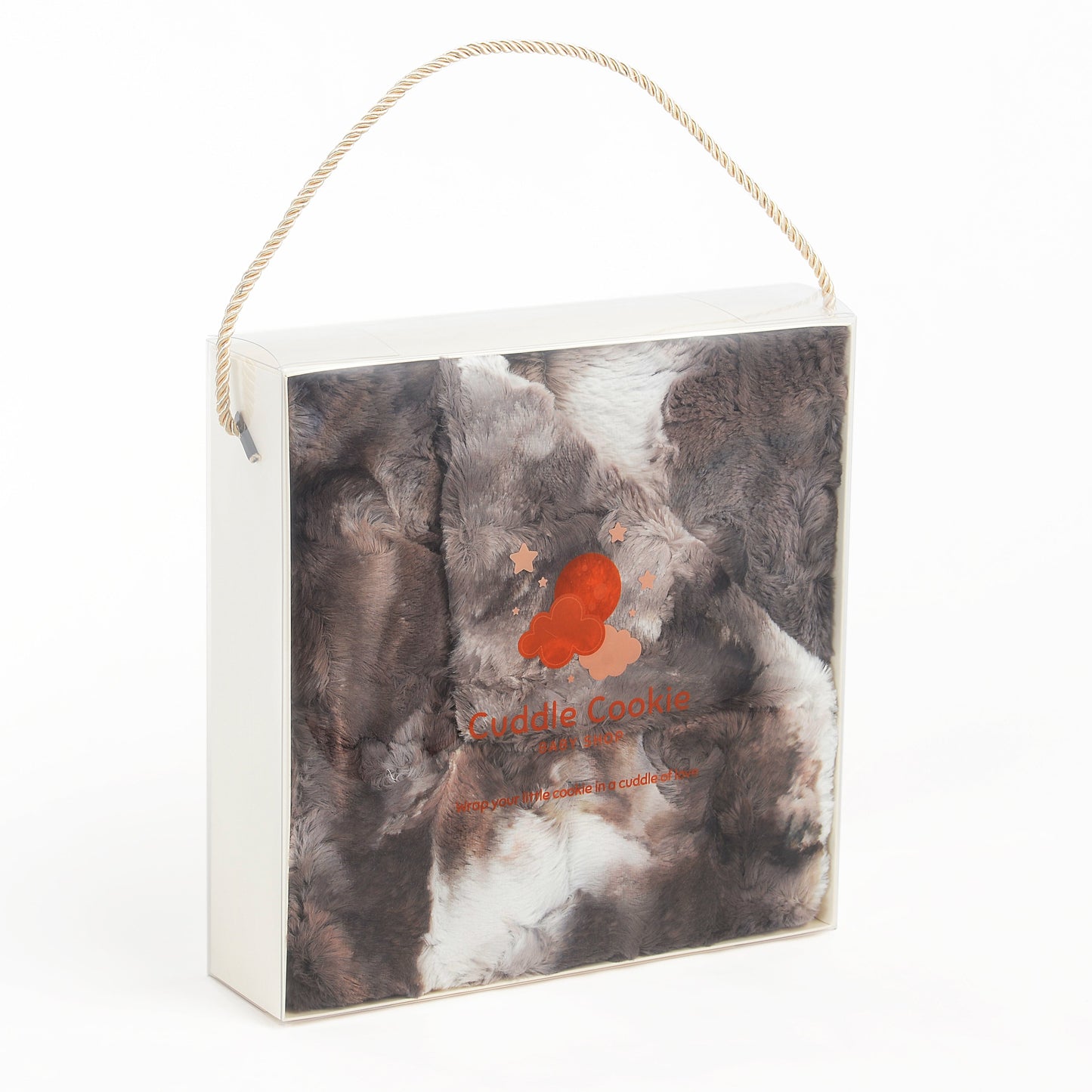 Ultra-Plush Grey Tie Dye Fur Blanket